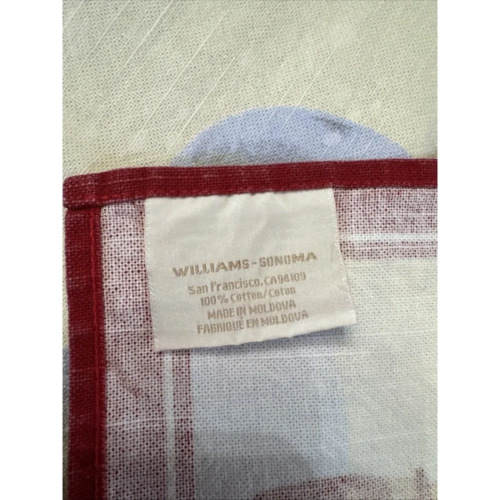Williams Sonoma‎ Christmas Elf Kitchen Towel Tea Dishtowel Snowman Retire